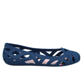 Meliski Ballerines ajourées Chassa Marine bleu