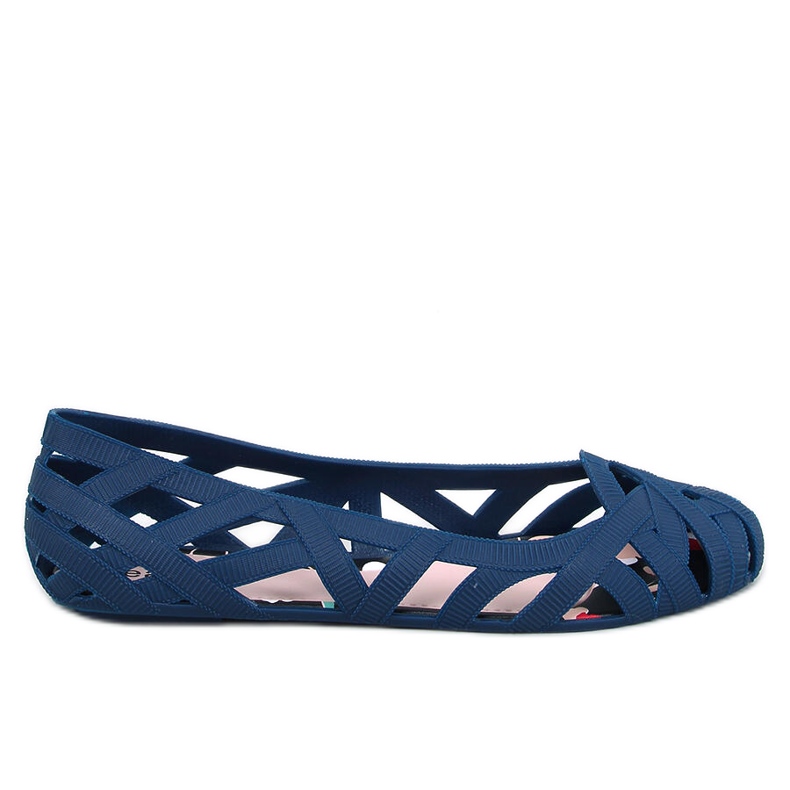 Meliski Ballerines ajourées Chassa Marine bleu