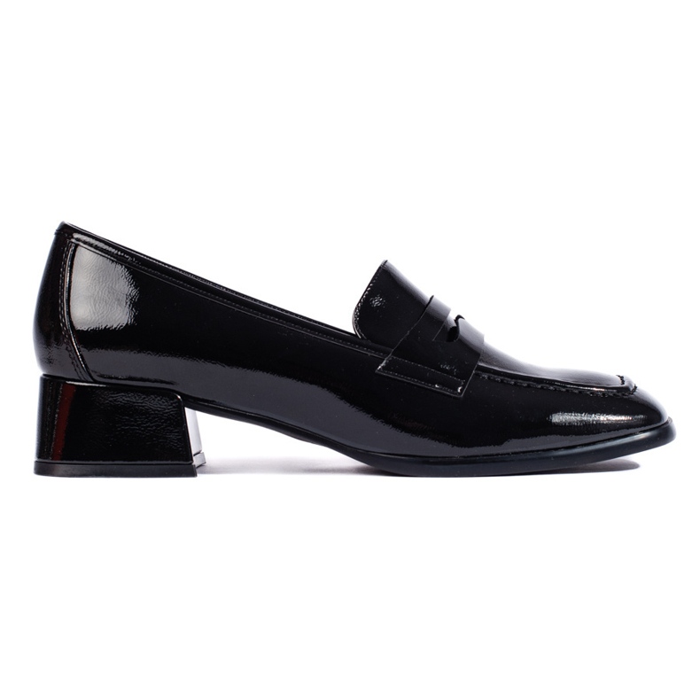 Mocassins vernis noirs par Sergio Leone le noir