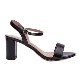 Sandales noires à talons hauts Glindra