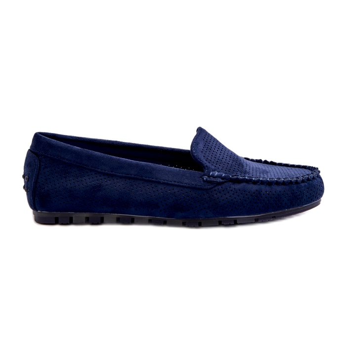 Evento Mocassins Femme Daim Bleu Marine Ranica
