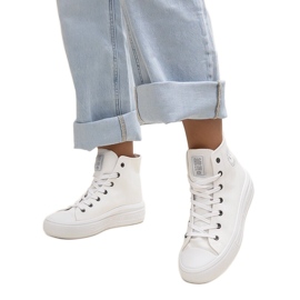 Baskets montantes blanches Big Star LL274A183 Baskets montantes blanches Big Star LL274A183