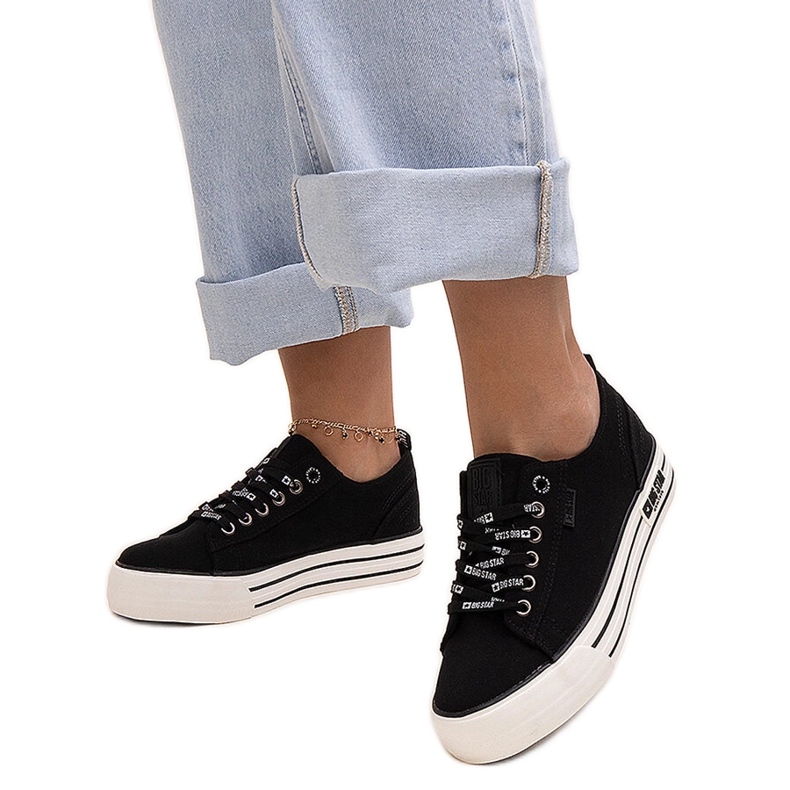 Baskets Big Star noires KK274013 le noir
