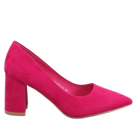 Escarpins à talons larges Clairay fuchsia rose