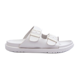 Tongs En Mousse Légère Pour Femme Avec Boucles Big Star NN274A751 Blanc blanche