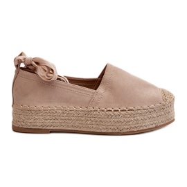 Bellucci Espadrilles Femme Nouées Sur Une Plateforme Avec Tresse Beige Tailesse Bellucci Espadrilles Femme Nouées Sur Une Plateforme Avec Tresse Beige Tailesse