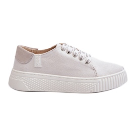 Baskets pour femmes avec système de mousse à mémoire de forme Big Star NN276001 blanc blanche