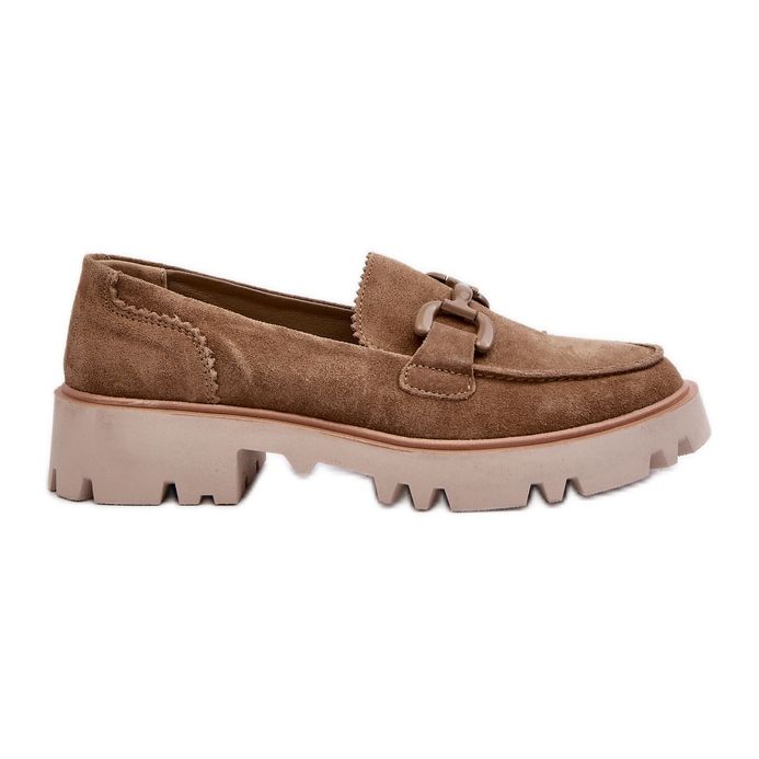 S.Barski Mocassins en daim des femmes avec décoration d &amp; a tw117 olive vert