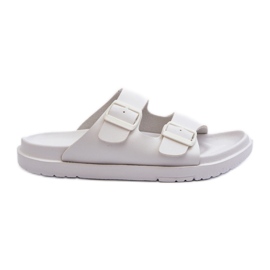 Tongs légères pour hommes avec boucles Big Star NN174594 Blanc blanche Tongs légères pour hommes avec boucles Big Star NN174594 Blanc blanche