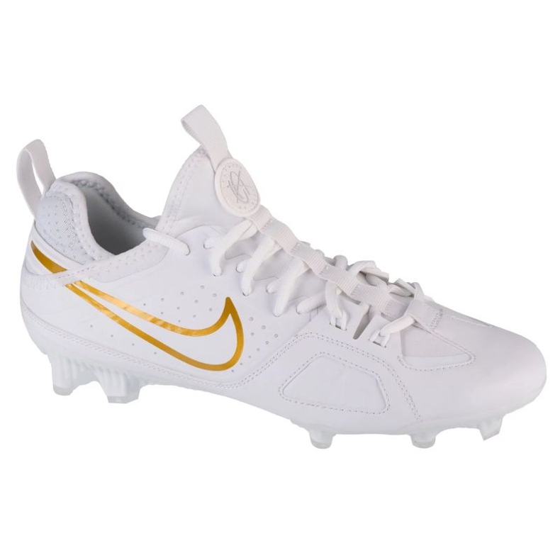 Chaussures de football Nike Huarache 9 Varsity Lax Fg FD0090-100 blanche