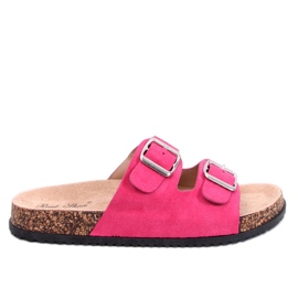 Ponses Chaussons en liège Fuchsia rose