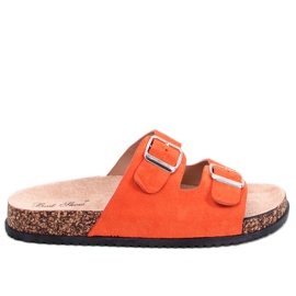 Ponses Chaussons en liège orange