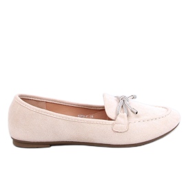 Marsoin Mocassins en daim beige