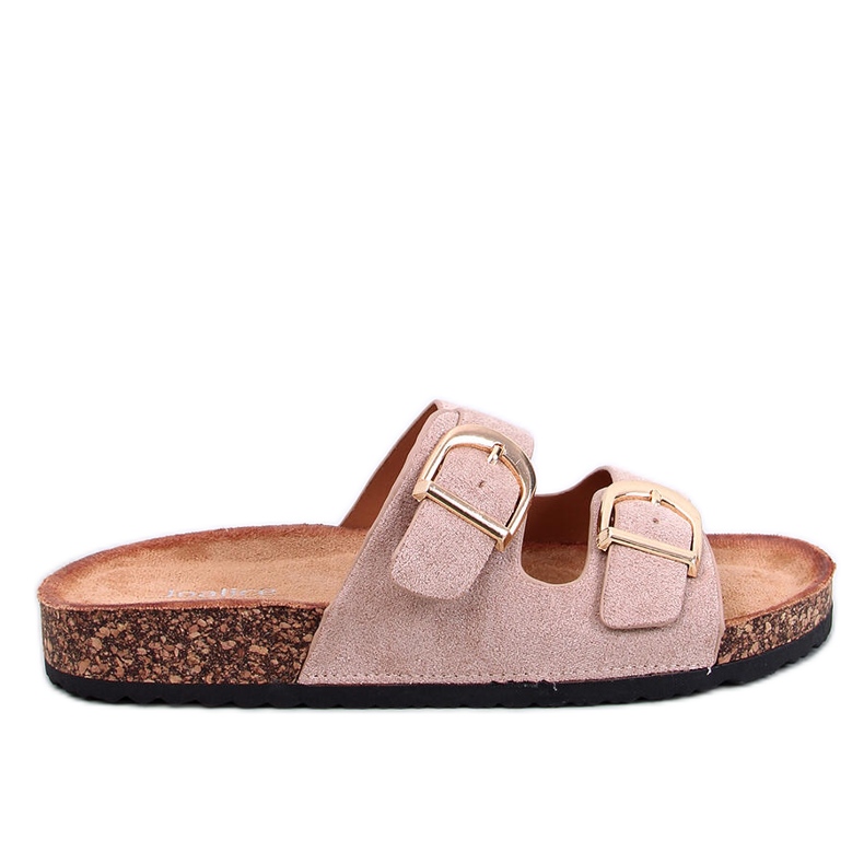 Scholki Byrd Chaussons en liège kaki beige