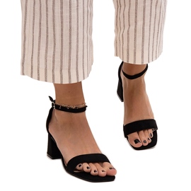 Sandales à talons hauts Issa noires