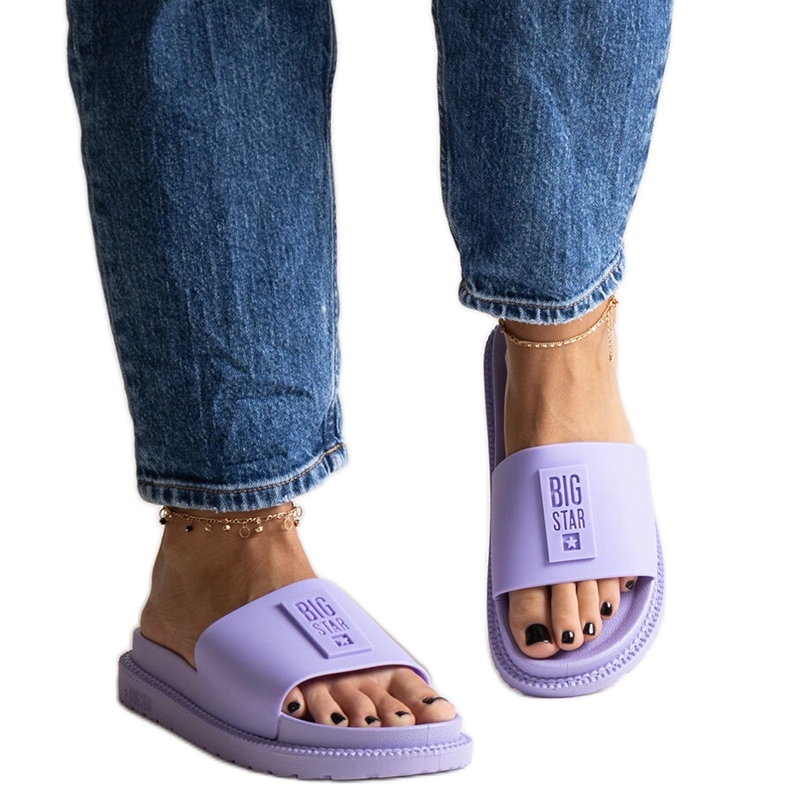 Tongs violettes Big Star LL274426