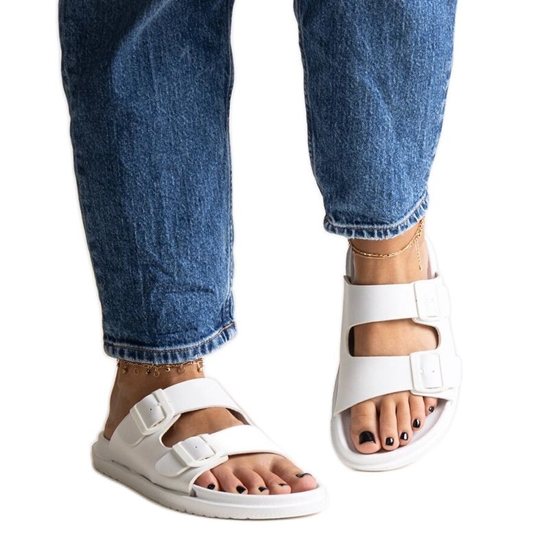 Tongs Big Star blanches NN274A751