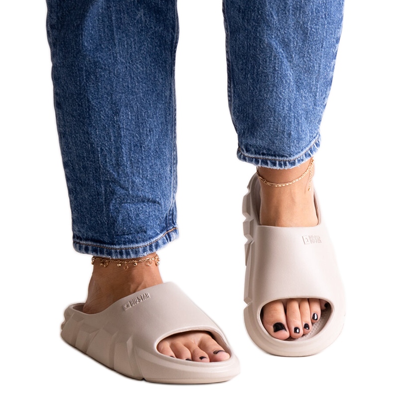 Tongs beiges Big Star LL274593 801