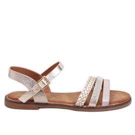 Sandales femme Pasini dorées
