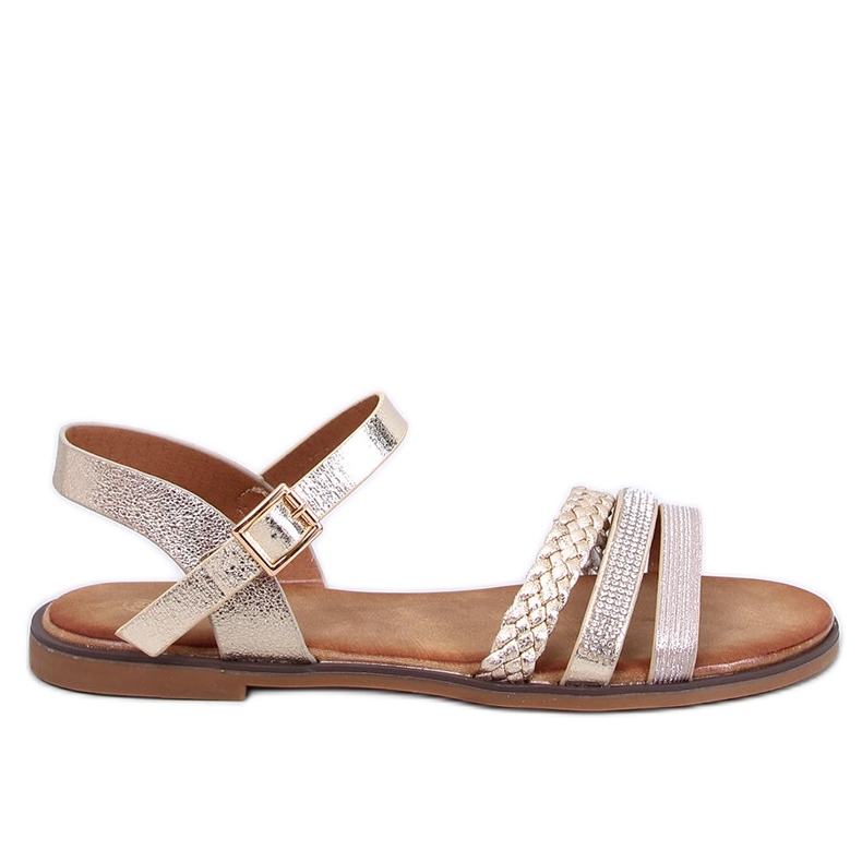 Sandales femme Pasini dorées d'or Sandales femme Pasini dorées d'or