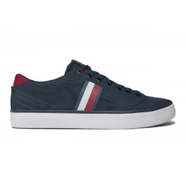 Chaussures Tommy Hilfiger Vulc Low Stripes en maille FM0FM04946 DW5 bleu Chaussures Tommy Hilfiger Vulc Low Stripes en maille FM0FM04946 DW5 bleu