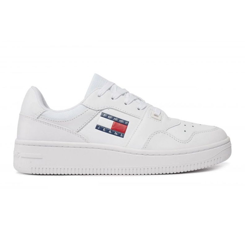 Tommy Hilfiger Retro Basket Ess Chaussures EN0EN02505 Ybs blanche Tommy Hilfiger Retro Basket Ess Chaussures EN0EN02505 Ybs blanche