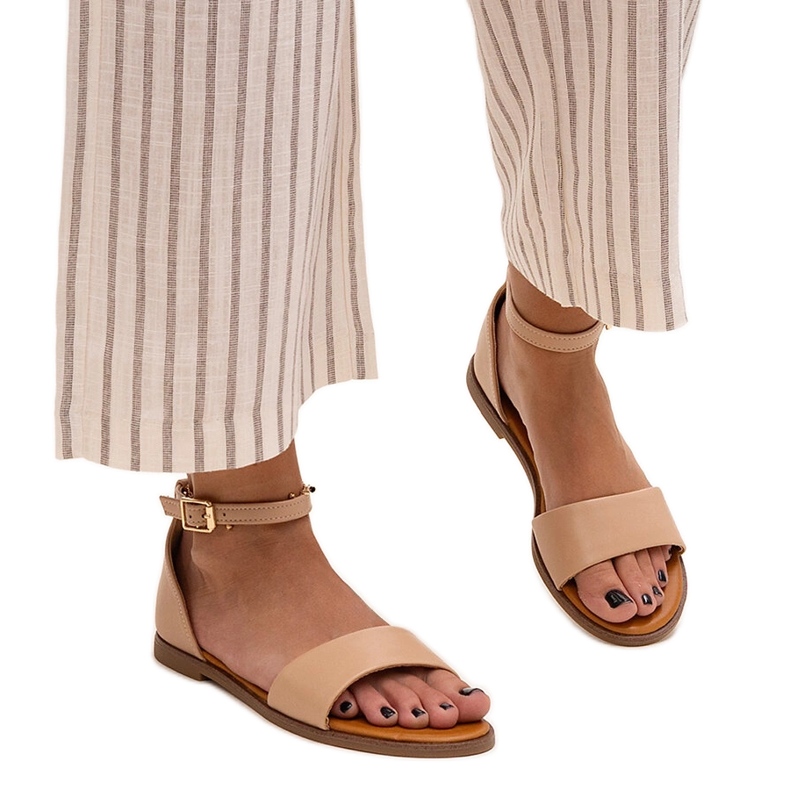 Evento Sandales beiges à talon fermé de Sema Evento Sandales beiges à talon fermé de Sema