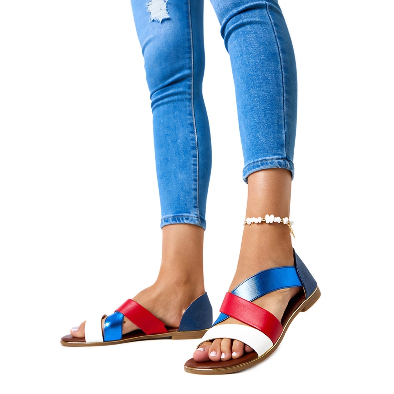 Evento Sandales colorées à talon fermé de Massawa blanche