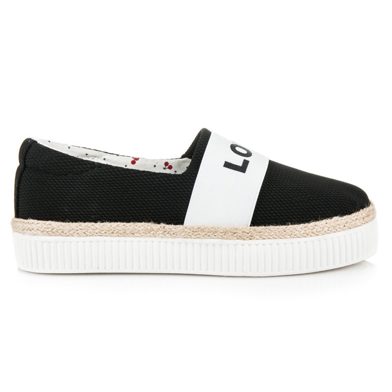 Kylie Espadrilles Love & Peace le noir Kylie Espadrilles Love & Peace le noir
