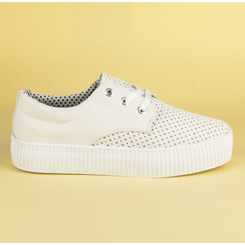 Kylie Baskets ajourées sur la plateforme blanche
