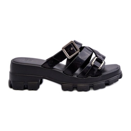 Tongs parfumées à talon bas pour femmes ZAXY NN285043 Noir