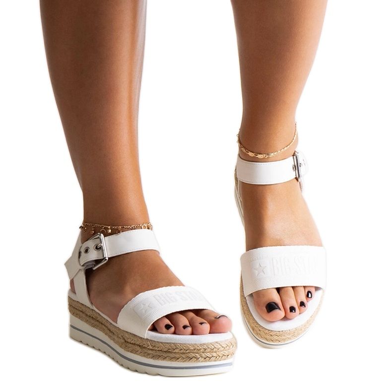 Sandales blanches Big Star LL274871 Sandales blanches Big Star LL274871