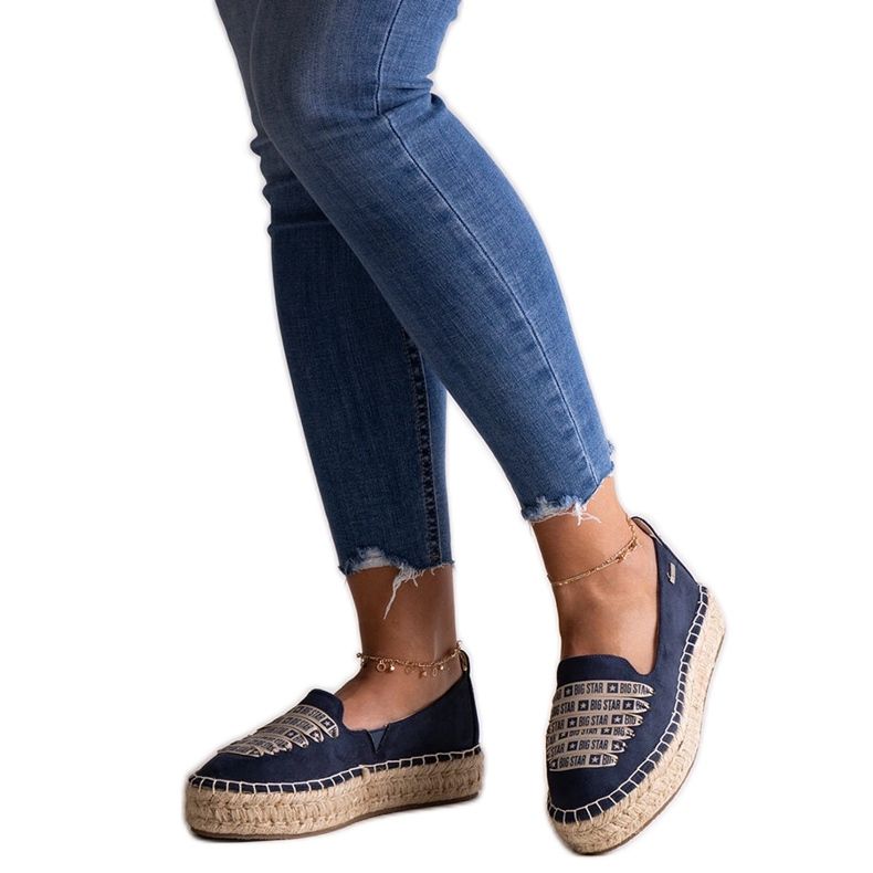 Espadrilles bleu marine Big Star JJ274889