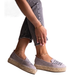 Espadrilles grises Big Star JJ274890 Espadrilles grises Big Star JJ274890