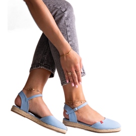 Espadrilles bleues à talon ouvert Big Star FF274532