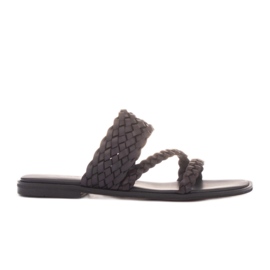 Marco Shoes Tongs Roma le noir Marco Shoes Tongs Roma le noir