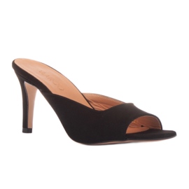 Marco Shoes Tongs Palerme noir