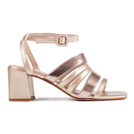 Sabrina Sandales dorées à brides pour femmes de Sergio Leone