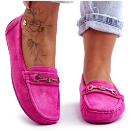 Confly Mocassins en daim classiques pour femmes Rose Confly Mocassins en daim classiques pour femmes Rose