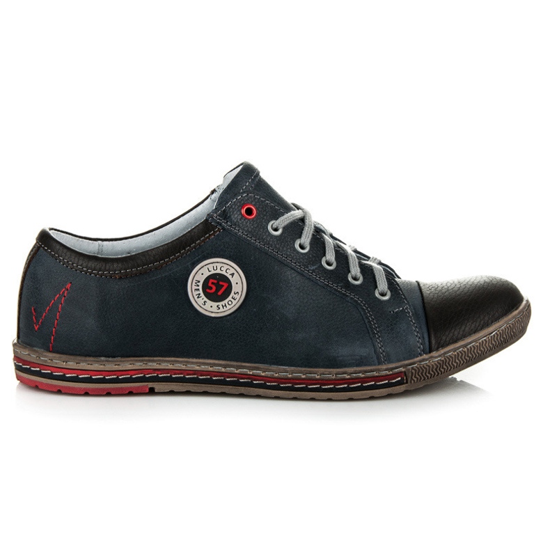 Lucca Chaussures pour hommes attachées bleu