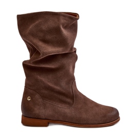 Bottes En Daim Pour Femmes Maciejka 05057-14 Marron brun