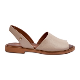 Zazoo 40327 Sandales à enfiler en cuir, beige Zazoo 40327 Sandales à enfiler en cuir, beige