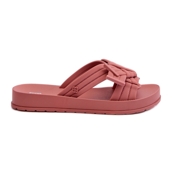 Tongs parfumées pour femmes à semelle plate ZAXY LL285097 Dirty Pink rose