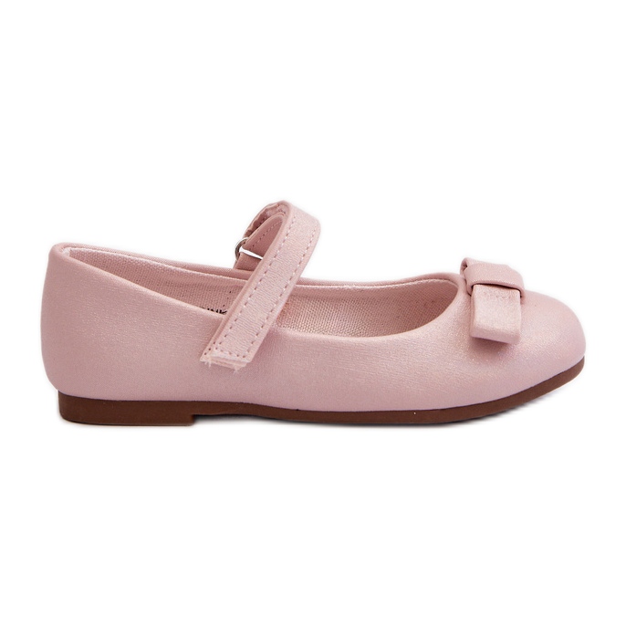 Ballerines Enfant Brillantes Avec Noeud Velcro, Rose Fiorelle Ballerines Enfant Brillantes Avec Noeud Velcro, Rose Fiorelle