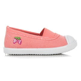 Baskets élastiques pour filles rose