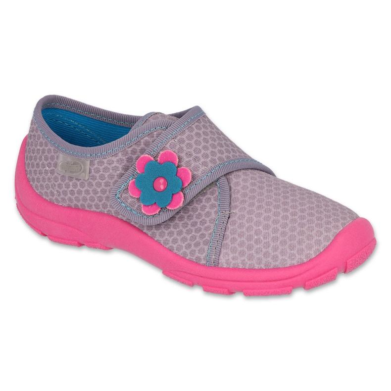Befado Béfado Girls Slippers 974x528 Grey-Rose gris