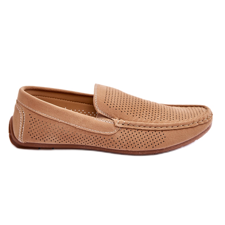 Mocassins Classiques en Daim pour Homme Beige Felixo