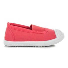 Baskets pour filles avec élastique multicolore rouge