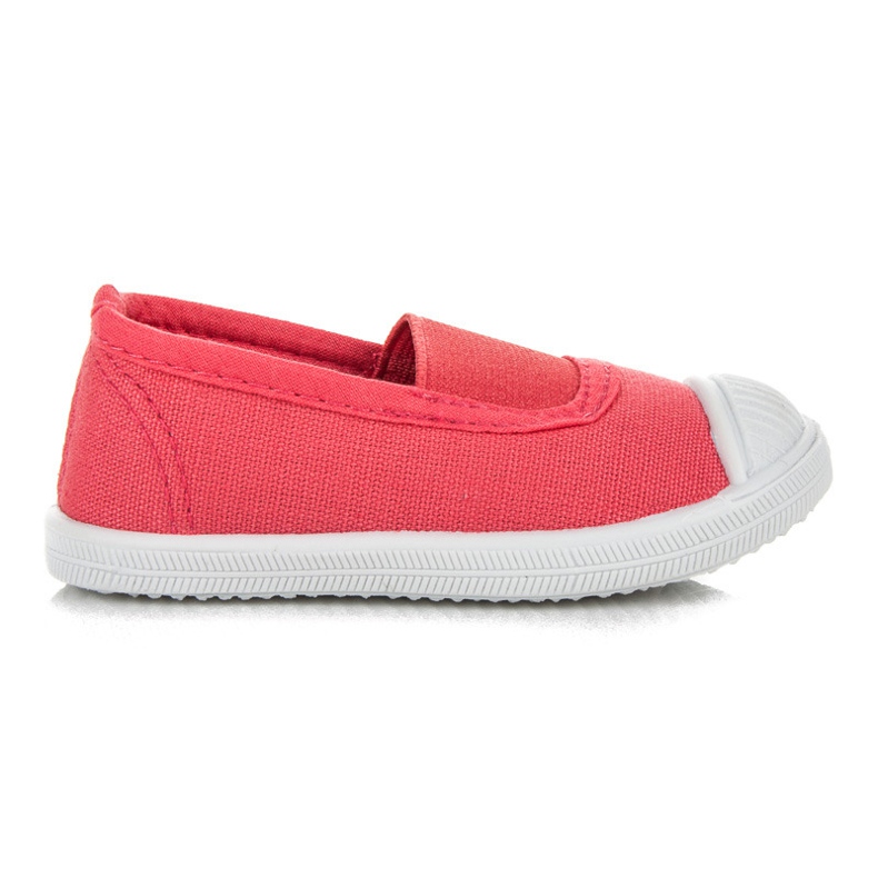Baskets pour filles avec élastique multicolore rouge