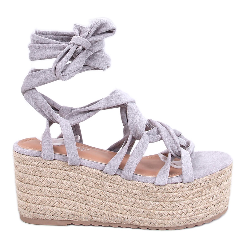 Espadrilles plateforme Manon Grey gris Espadrilles plateforme Manon Grey gris